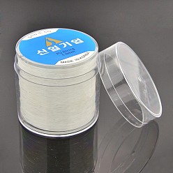 Clear Korean Elastic Crystal Thread, Stretch Bracelet String, with Box, for Jewelry Making, Clear, 1mm, about 109.36 yards(100m)/roll