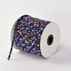 Midnight Blue Cloth Rope Ethnic Cords, Midnight Blue, 6mm, about 50yards/roll(150 feet/roll)