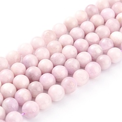 Grade AB Brins de perles de kunzite naturelles de grade ab, ronde, 8mm, Trou: 1mm, Environ 52 pcs/chapelet, 15.16 pouce (38.5 cm)