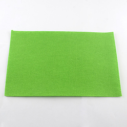 Lawn Green Non Woven Fabric Embroidery Needle Felt for DIY Crafts, Square, Lawn Green, 298~300x298~300x1mm, about 50pcs/bag