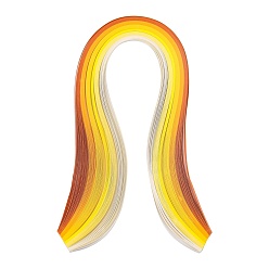Mixed Color 6 Colors Quilling Paper Strips, Gradual Color, Mixed Color, 390x3mm, about 120strips/bag, 20strips/color