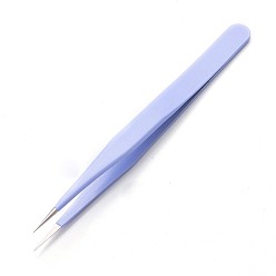 Lilac Stainless Steel Beading Tweezers, Lilac, 13.5x1cm