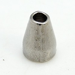 Gunmetal Tibetan Style Alloy Bead Cone, Cadmium Free & Lead Free, Gunmetal, 11x8mm, Hole: 2.5mm