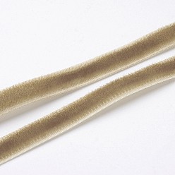 Tan 1/4 inch Single Face Velvet Ribbon, Tan, 1/4 inch(6.5mm), about 200yards/roll(182.88m/roll)