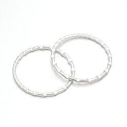 Silver Ring Barrel Plated Iron Linking Rings, Silver, 35x1mm