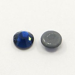 Montana Glass Hotfix Rhinestone, Grade AA, Flat Back & Faceted, Half Round, Montana, SS20, 4.6~4.8mm, about 1440pcs/bag