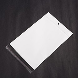 White Rectangle Cellophane Bags, White, 25.8x14.5cm, Unilateral Thickness: 0.05mm, Inner Measure: 20.7x14.5cm, Hole: 6mm