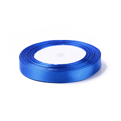 Royal Blue Single Face Satin Ribbon, Polyester Ribbon, Royal Blue, 1/2 inch(12mm), about 25yards/roll(22.86m/roll), 250yards/group(228.6m/group), 10rolls/group