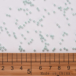 Azure 11/0 Grade A Round Glass Seed Beads, Baking Paint, Azure, 2.3x1.5mm, Hole: 1mm, about 48500pcs/pound