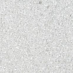 (101) Crystal Transparent Luster Toho perles de rocaille rondes, perles de rocaille japonais, (101) lustre transparent cristal, 11/0, 2.2mm, Trou: 0.8mm, environ5555 pcs / 50 g