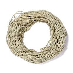 Beige Polyester Cord, Twisted Cord, Beige, 5mm, about 97~100m/bundle