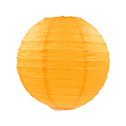 Gold Paper Ball Lantern, Round, Gold, 25cm
