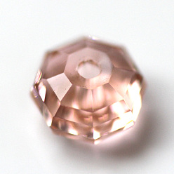 Couleur Mélangete Imitations de perles de cristal autrichien, grade de aaa, facette, octogone, couleur mixte, 6x4mm, Trou: 0.7~0.9mm