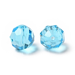 Темно-Голубой Имитация Австрийские кристаллические шарики, класс AAA, граненый (32 граней), круглые, глубокое синее небо, 6 мм, отверстие : 0.7~0.9 мм