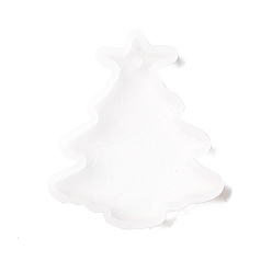 Белый Силиконовые формы для подвески на елку, формы для литья смолы, для изготовления уф-смолы и эпоксидной смолы, белые, 57x50x7 мм, отверстие : 3 мм