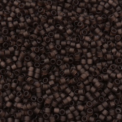 (DB0769) Matte Transparent Root Beer MIYUKI Delica Beads, Cylinder, Japanese Seed Beads, 11/0, (DB0769) Matte Transparent Root Beer, 1.3x1.6mm, Hole: 0.8mm, about 20000pcs/bag, 100g/bag