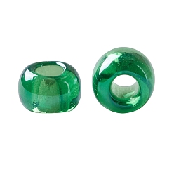 (108B) Transparent Mint Green Luster Toho perles de rocaille rondes, perles de rocaille japonais, (108 b) lustre vert menthe transparent, 11/0, 2.2mm, Trou: 0.8mm, environ5555 pcs / 50 g