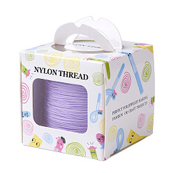 Lilac Nylon Thread, Lilac, 0.8mm, about 98.43yards/roll(90m/roll)