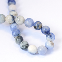 Sodalite Natural Sodalite Round Bead Strands, 8~8.5mm, Hole: 1mm, about 47pcs/strand, 15.5 inch