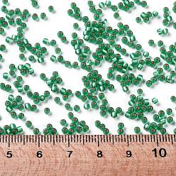 (24BF) Silver Lined Frost Dark Peridot TOHO Round Seed Beads, Japanese Seed Beads, (24BF) Silver Lined Frost Dark Peridot, 11/0, 2.2mm, Hole: 0.8mm, about 5555pcs/50g