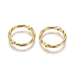 Antique Golden Alloy Linking Rings, Circle Frames, Lead Free and Cadmium Free, Antique Golden, 21x2mm, Hole: 1mm