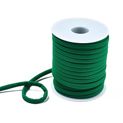 Sea Green Soft Nylon Cord, Flat, Sea Green, 5x3mm, about 21.87 yards(20m)/roll