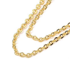 Golden Brass Cable Chain Necklaces Making, with Lobster Claw Clasps, Long-Lasting Plated, Golden, 17.71 inch(45cm), 1.2mm