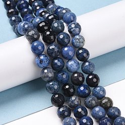Dumortiérite Perles de dumortiérite naturelles, à facettes (128 facettes), ronde, 8.5mm, Trou: 1.2mm, Environ 44 pcs/chapelet, 14.76'' (37.5 cm)