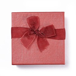 Red Valentines Day Gifts Boxes Packages Cardboard Bracelet Boxes, Red, 9x9x2.7cm
