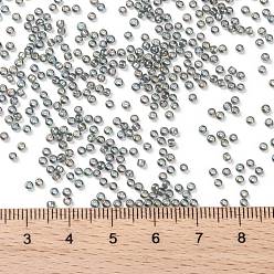 (176B) Dark Grey Black Diamond Transparent Rainbow TOHO Round Seed Beads, Japanese Seed Beads, (176B) Dark Grey Black Diamond Transparent Rainbow, 11/0, 2.2mm, Hole: 0.8mm, about 1110pcs/bottle, 10g/bottle