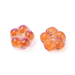 Mixed Color Czech Glass Beads, Transparent/Electroplated/Gold Inlay Color/Dyed, Flower, Mixed Color, 5.5x2.5mm, Hole: 0.8mm, about 357~363pcs/bag