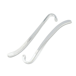 Silver Tibetan Style Alloy Bookmarks, Cadmium Free & Nickel Free & Lead Free, Silver, 85x13.5mm, Hole: 1.5mm.