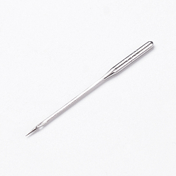 Platinum Orchid Needles for Sewing Machines, HAx1 #14(90), Platinum, Pin: 0.9mm, 39x2x1.5mm, Hole: 0.5x1mm, about 10pcs/card, 10cards/box