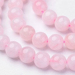 Rose Quartz Natural Rose Quartz Beads Strands, Grade AB, Round, 6mm, Hole: 1mm, about 62pcs/strand, 15.3 inch