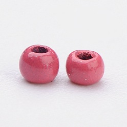 Salmon 12/0 Grade A Round Glass Seed Beads, Baking Paint, Salmon, 12/0, 2x1.5mm, Hole: 0.7mm, about 30000pcs/bag