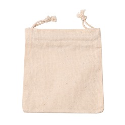 Желтая Старая Ткань  Прямоугольник ткани упаковочные пакеты, шнурок сумки, старое кружево, 12x10.5x0.4 см