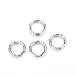 Stainless Steel Color 304 Stainless Steel Jump Rings, Open Jump Rings Jump Rings, Stainless Steel Color, 20 Gauge, 7x0.8mm, Inner Diameter: 5.4mm