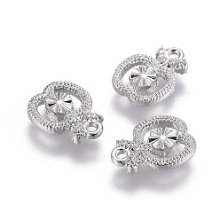 Platinum Alloy Charms, Long-Lasting Plated, Apple, Platinum, 13x10x3mm, Hole: 1.5mm