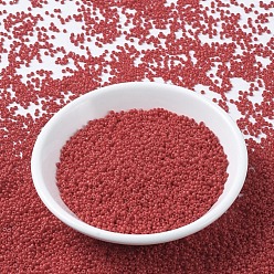 (RR408) Opaque Red MIYUKI Round Rocailles Beads, Japanese Seed Beads, 11/0, (RR408) Opaque Red, 11/0, 2x1.3mm, Hole: 0.8mm, about 5500pcs/50g