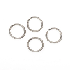 Нержавеющая Сталь Цвет 304 кольцо из нержавеющей стали, открытые кольца прыжок, цвет нержавеющей стали, 14x1.5 мм, внутренний диаметр: 11 мм