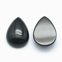Obsidienne Cabochons d'obsidienne naturelle, larme, 25x18x7mm