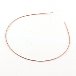Other Color Hair Accessories Iron Hair Band Findings, Red Bronze Color, 120~125mm