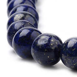 Lapis Lazuli Natural Lapis Lazuli Beads Strands, Dyed, Round, 12mm, Hole: 1mm, about 34pcs/strand, 15.7 inch