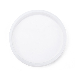Белый Силиконовые формы, формы для литья смолы, инструменты для производства глиняных ремесел, плоско-круглые, белые, 87x10 мм