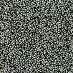 (PF565F) PermaFinish Silver Grey Metallic Matte TOHO Round Seed Beads, Japanese Seed Beads, (PF565F) PermaFinish Silver Grey Metallic Matte, 11/0, 2.2mm, Hole: 0.8mm, about 1110pcs/bottle, 10g/bottle