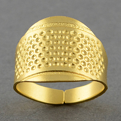 Golden Zinc Alloy Rings, for Protecting Fingers and Increasing Strength, Assistant Tool, Golden, 16.5x13mm