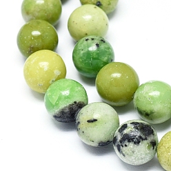 Serpentine Natural Serpentine Beads Strands, Round, 6mm, Hole: 1mm, about 68pcs/strand, 15.7 inch(40cm)