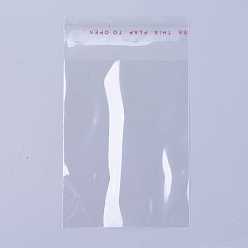Clear OPP Cellophane Bags, Rectangle, Clear, 10x6cm, Unilateral Thickness: 0.035mm, Inner Measure: 7.5x6cm