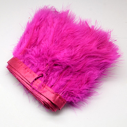 Темно-Розовый Пера способа ткань нить аксессуары костюма, темно-розовыми, 120~190x28~56 мм, около 2 м / упаковка