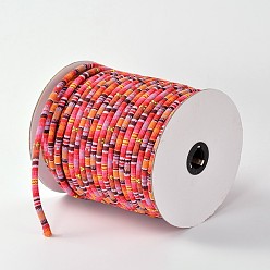 Tomato Cloth Rope Ethnic Cords, Tomato, 6mm, about 50yards/roll(150 feet/roll)